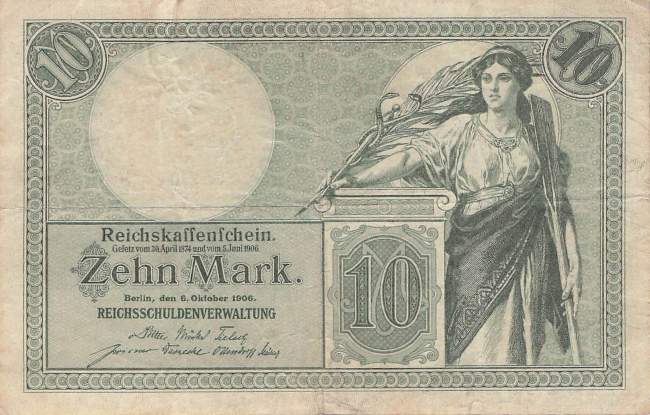 10 Mark 1906 M Ro.27b